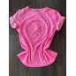 Kurzarmshirt Sweetissima - 3D Stern - Neonpink