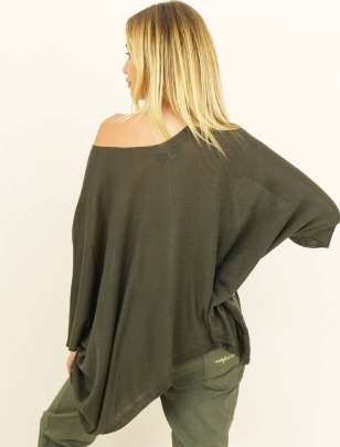 Pullover Capucine - Oversized/Feinstrick - Cinder