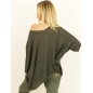 Pullover Capucine - Oversized/Feinstrick - Cinder