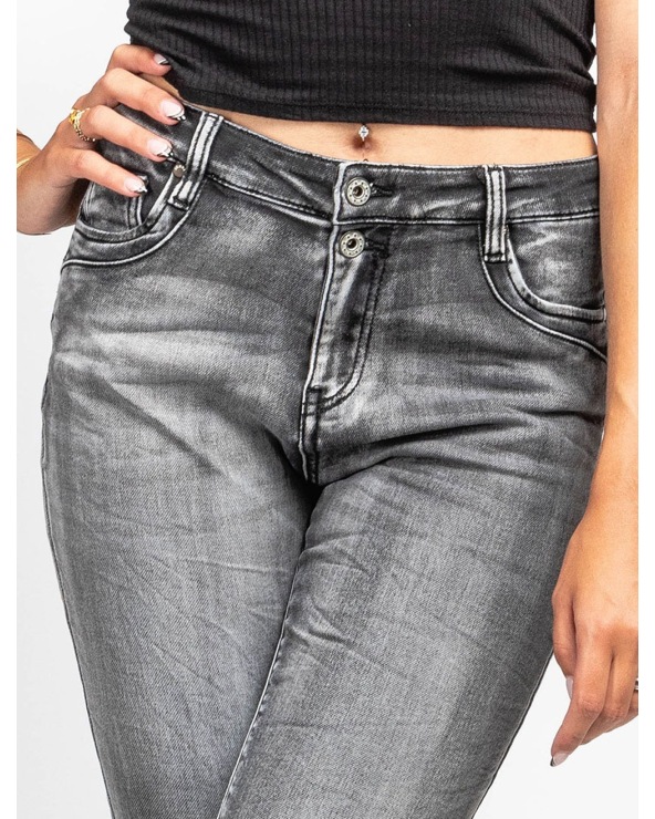 Jeans Newplay - High Waist - Schwarz