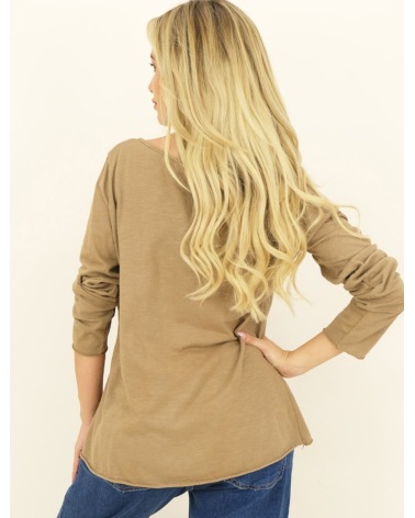 Langarmshirt Lyv & Joy - Oversized - Braun
