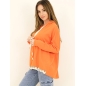 Pullover Capucine - Oversized Hoodie - Orange