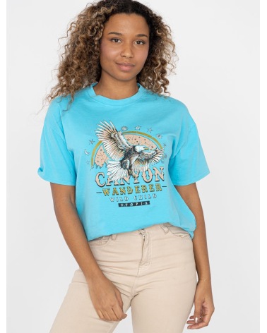Kurzarmshirt Lovika - Adler - Hellblau