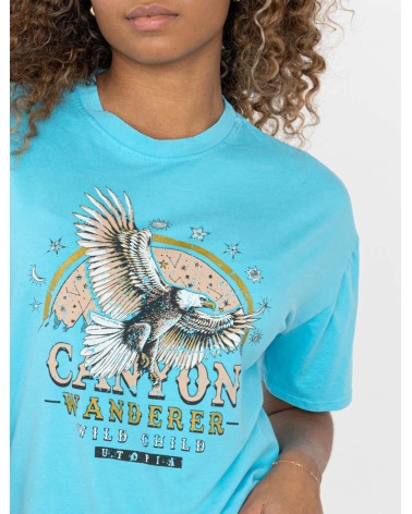 Kurzarmshirt Lovika - Adler - Hellblau
