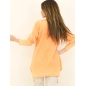 Langarmshirt Capucine - Washed Style - Orange