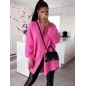 Longbluse Made in Italy - Musselin - Pink
