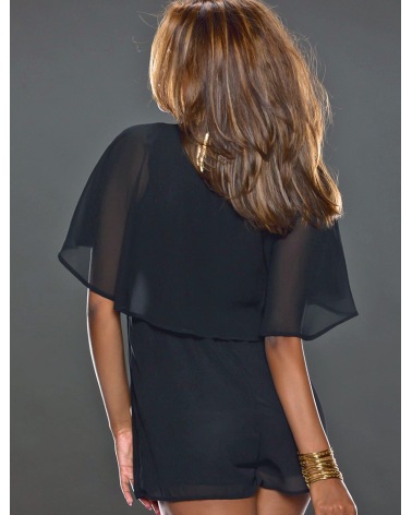 Overall Cals - Kurz/Chiffon - Schwarz Overalls