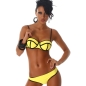 Bikini Power Flower - Colourblocking - Gelb