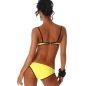 Bikini Power Flower - Colourblocking - Gelb