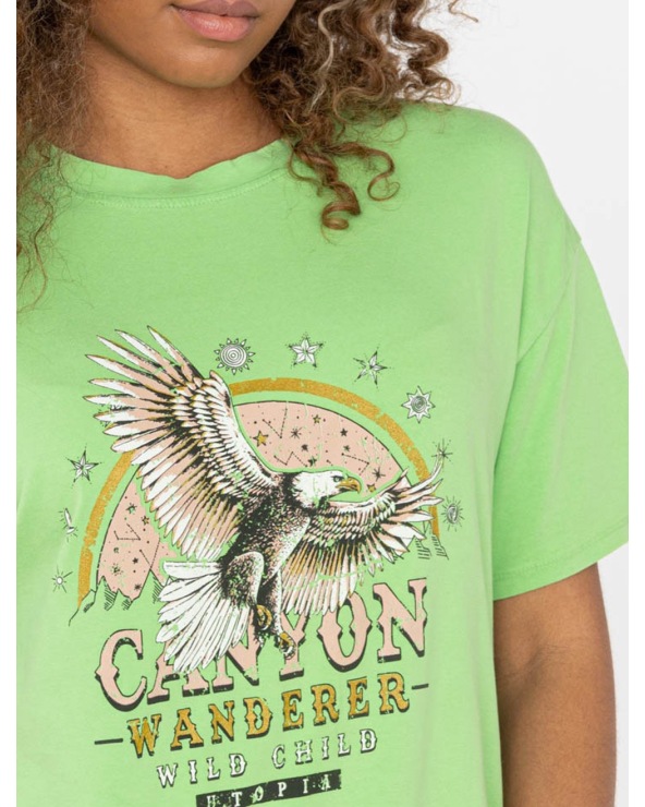Kurzarmshirt Lovika - Adler - Hellgrün