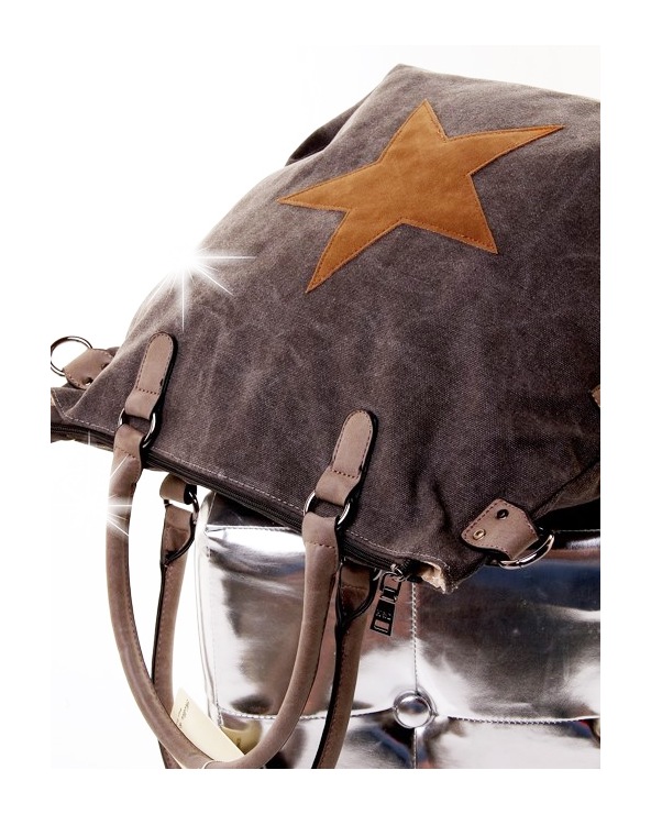 Shopper Bag H&D - Stern - Grau Borse
