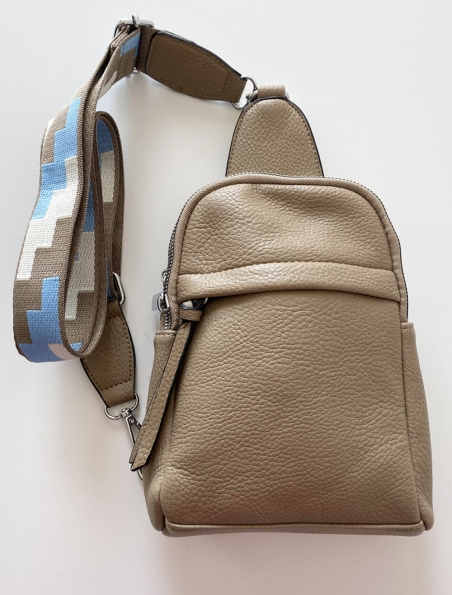 Bag Paolo - Crossbody S - Beige/Blau