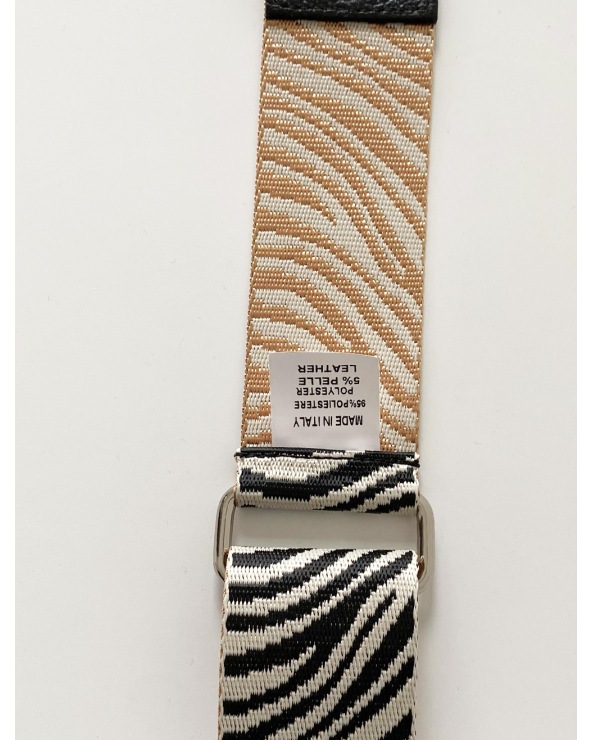 Taschengurt Zebra - Bag Strap - Schwarz/Gold