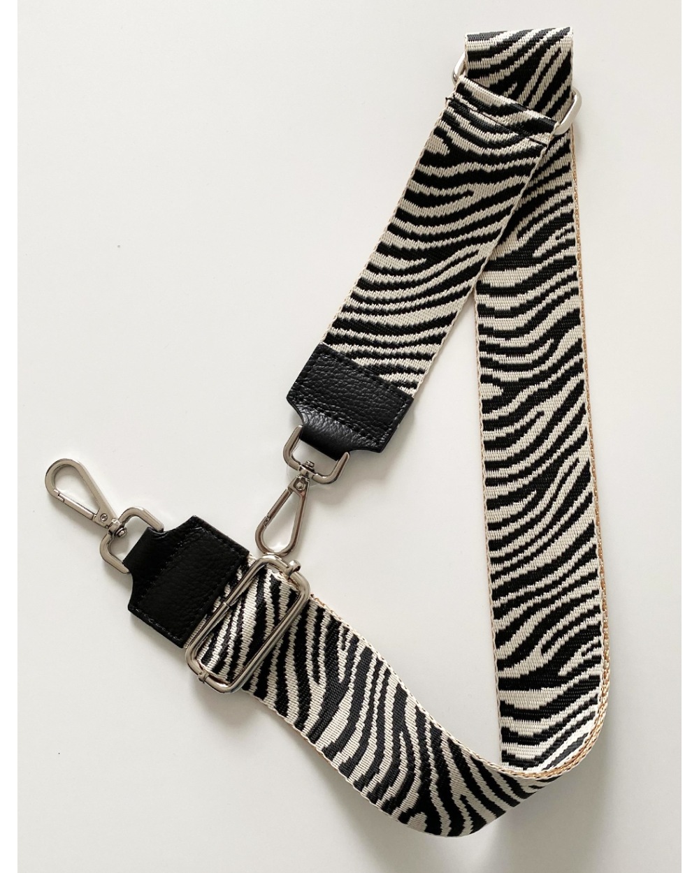 Taschengurt Zebra - Bag Strap - Schwarz/Gold
