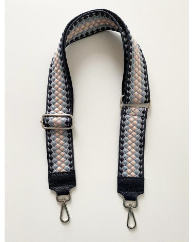 Taschengurt Kleine Rauten - Bag Strap - Blau/Rosa