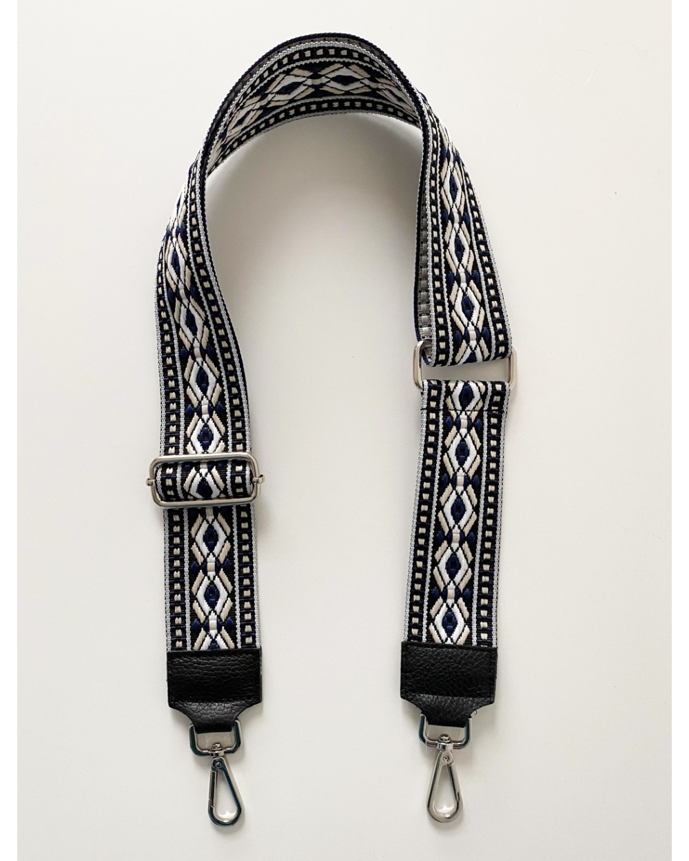 Taschengurt Ornament - Bag Strap - Blau/Beige