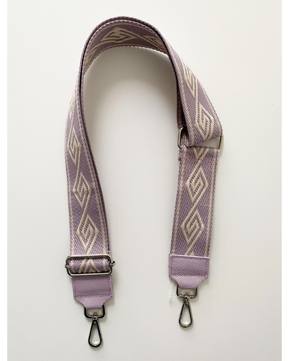 Taschengurt Design - Bag Strap - Lila/Beige