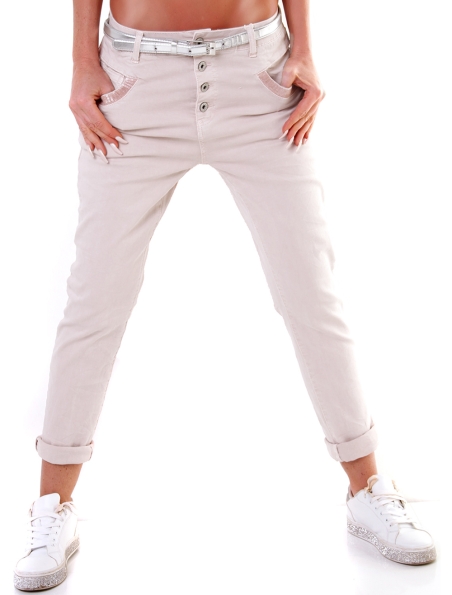 Jeans Karostar - Boyfriend - Beige