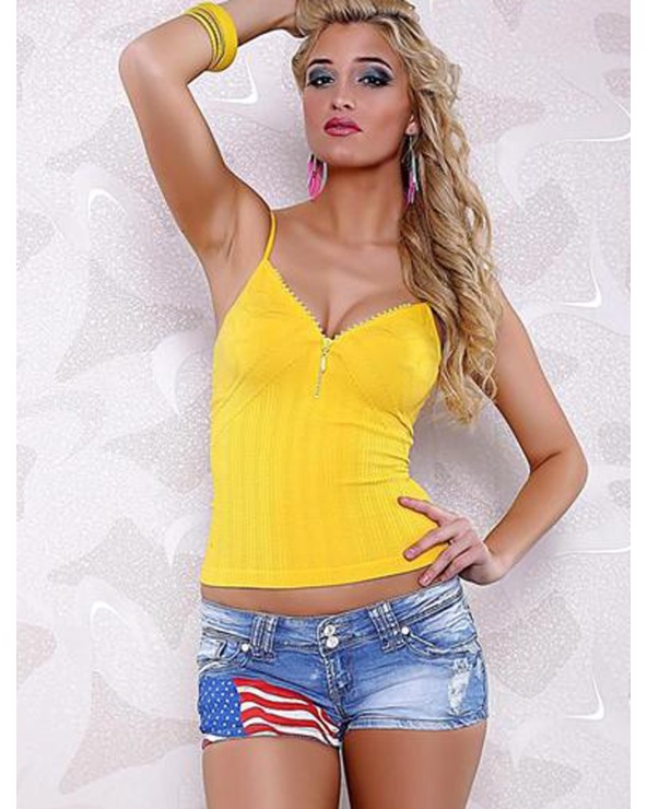 Hotpants Simply Chic - Used/Ami Fahne - Blau