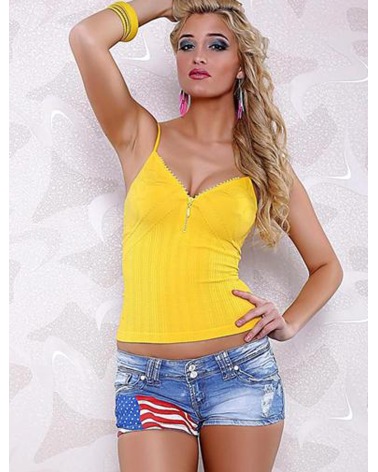 Hotpants Simply Chic - Used/Ami Fahne - Blau