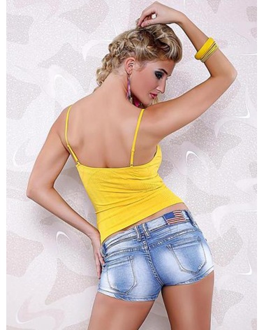 Hotpants Simply Chic - Used/Ami Fahne - Blau