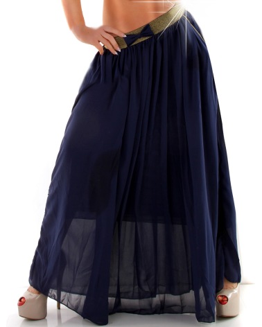 Maxirock Miss Charm - Schleife - Blau