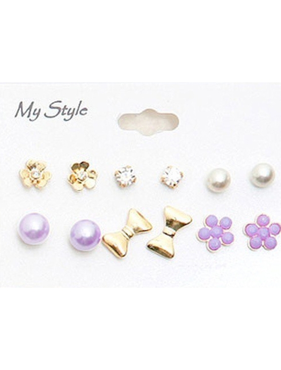 Ohrringe My Style - Set - Gold/Lila