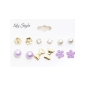 Ohrringe My Style - Set - Gold/Lila