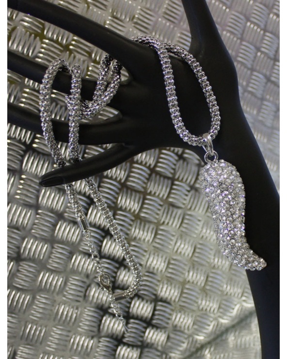 Halskette Strass - Fantasy - Silber Necklaces