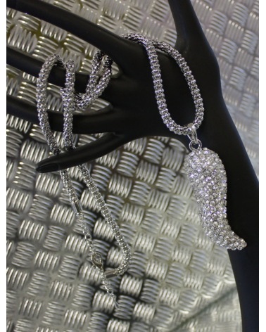 Halskette Strass - Fantasy - Silber Halsketten
