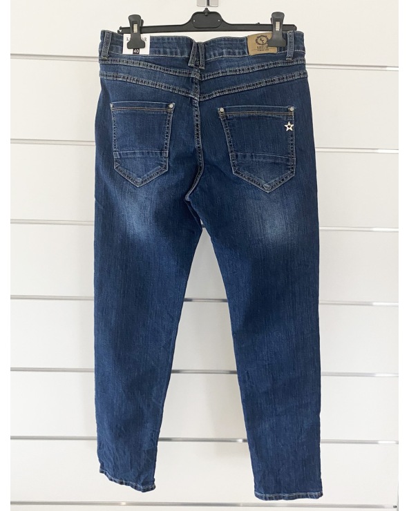 Jeans Karostar - Stickerei - BlauJeans