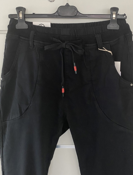 Jeans Karostar- Joggstyle - Schwarz