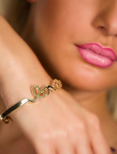 Armreif Fashion Jewelry - Love - Gold