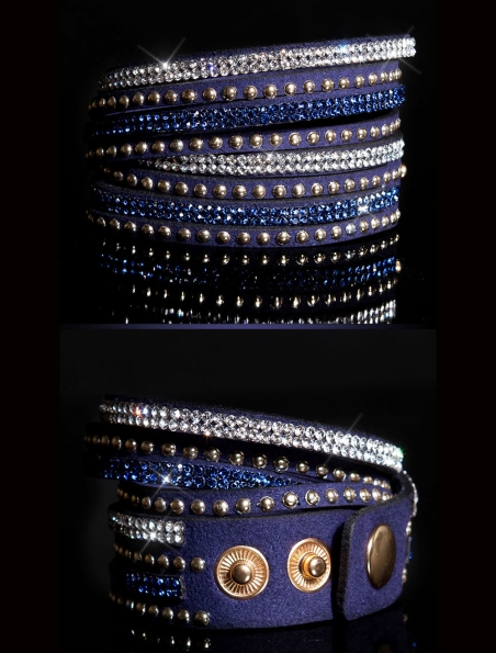 Armband In-Stylefashion - Strass - Blau