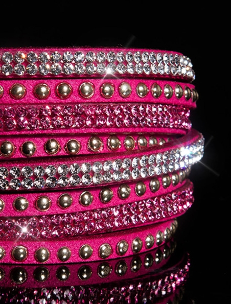 Armband In-Stylefashion - Strass - Pink