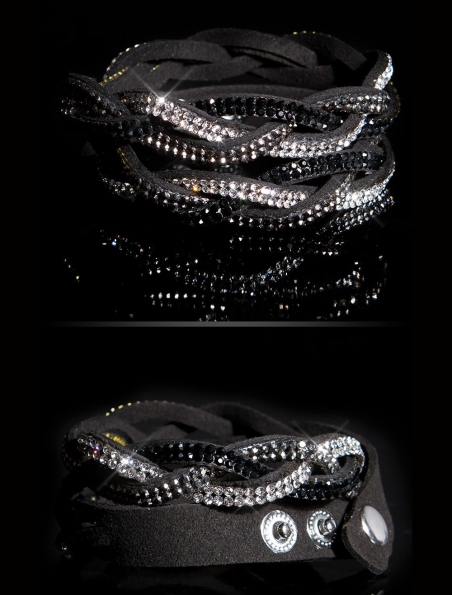 Armband In-Stylefashion - Strass - Schwarz