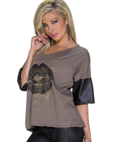 Kurzarmshirt Daystar - Statement - Braun Kurzarmshirts