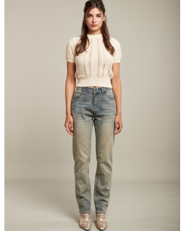 Jeans Toxik3 - High Waist - Blau