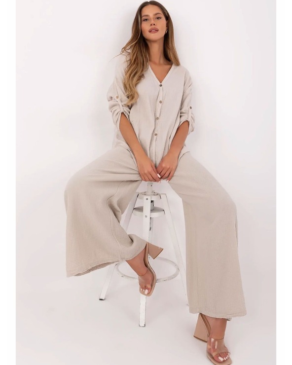 Hose Lamia Moda - Musselin - Beige