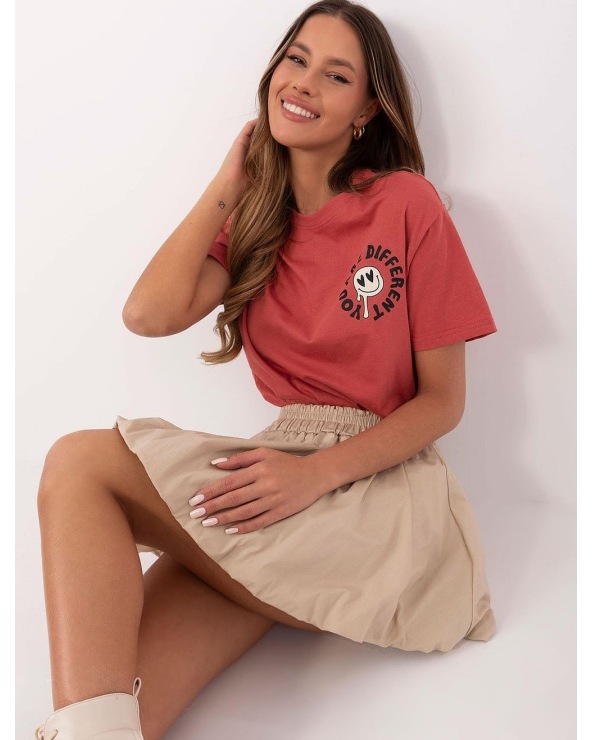 Kurzarmshirt Sublevel - I Like You - Rost