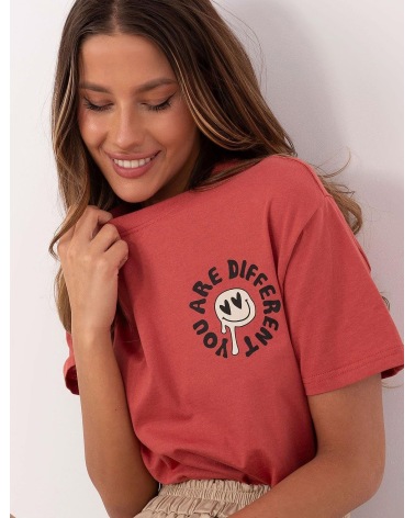 Kurzarmshirt Sublevel - I Like You - Rost