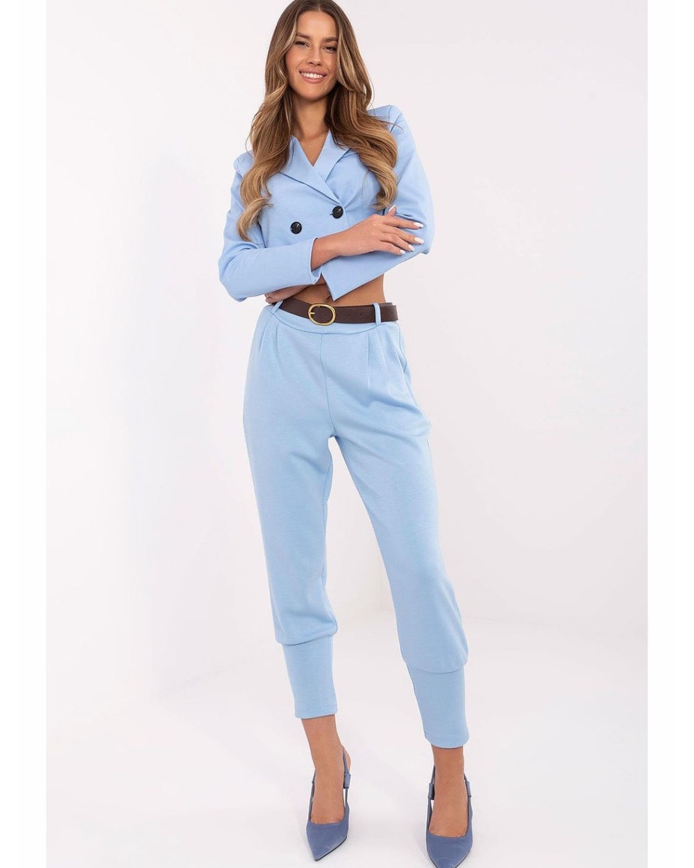 Hose Pammy Fashion - 7/8 Stylisch - Hellblau