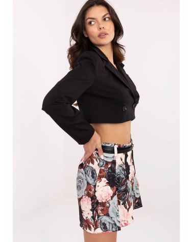 Skorts New Collection - Blumen - Schwarz/Bunt