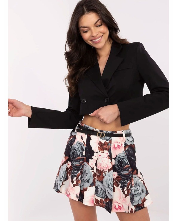 Skorts New Collection - Blumen - Schwarz/Bunt