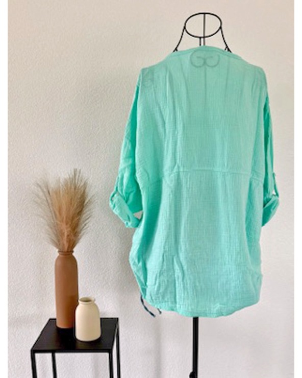 Bluse New Collection - Musselin/Oversized - Mint