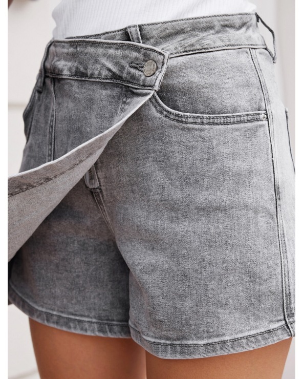 Mom Shorts Jewelly - Jeans - Grau