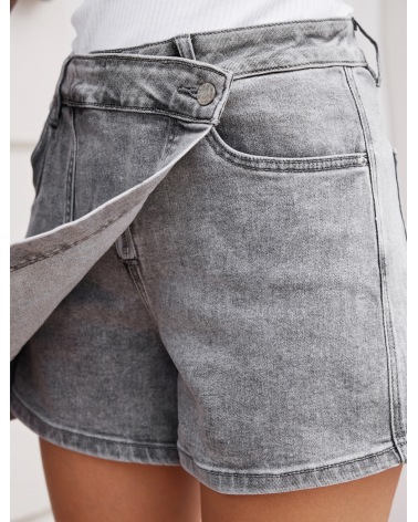 Mom Shorts Jewelly - Jeans - Grau