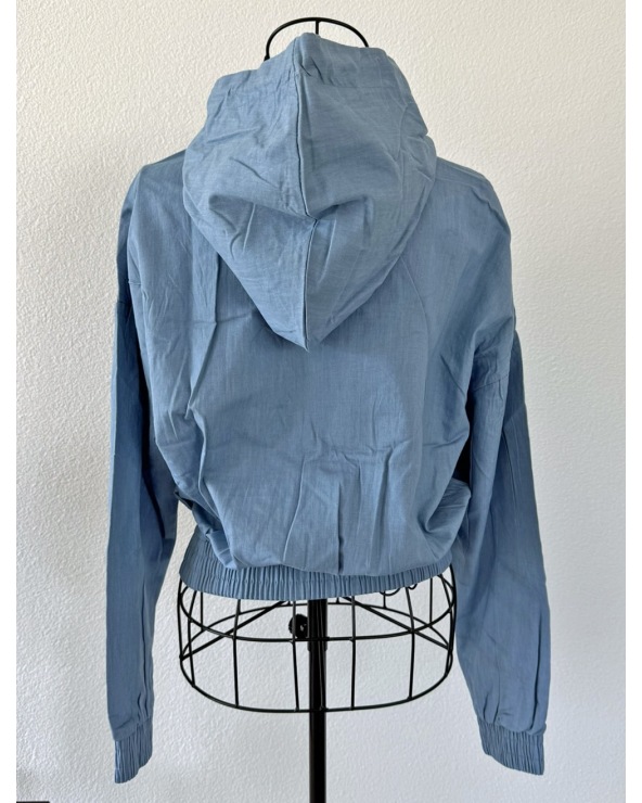 Bluse Emma & Ashley - Crop/Hoodie - Blau
