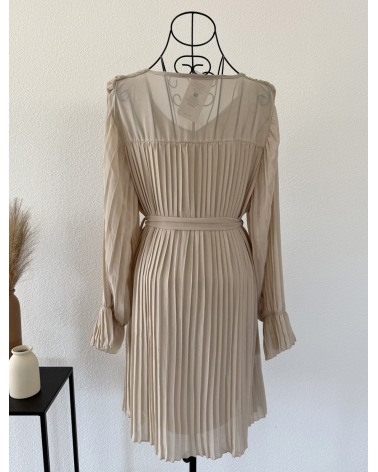 Kleid Schilo Jolie - Plissée - Beige