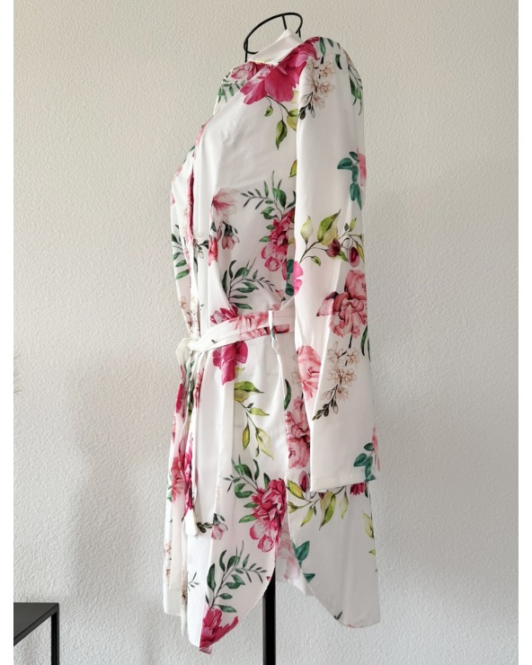 Longbluse Schilo Jolie - Blumen - Creme/Bunt